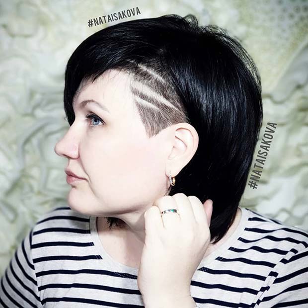 Long Bob με μοτίβο Undercut