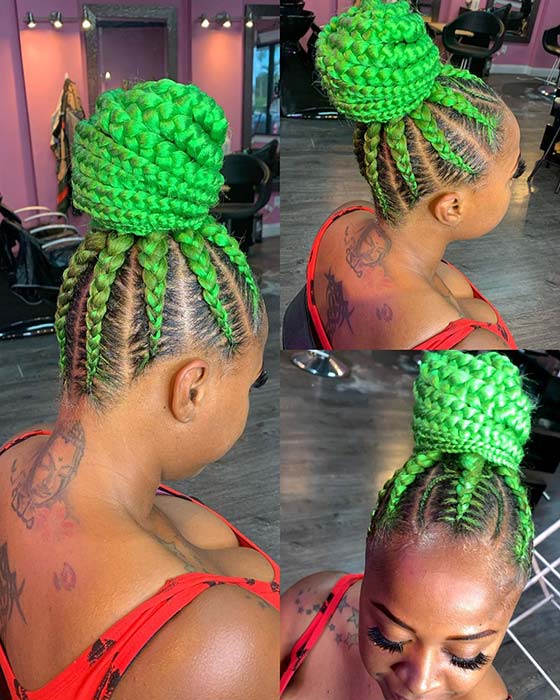 Neon Green Hairstyle