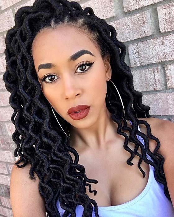 Belles Faux Locs Bouclés