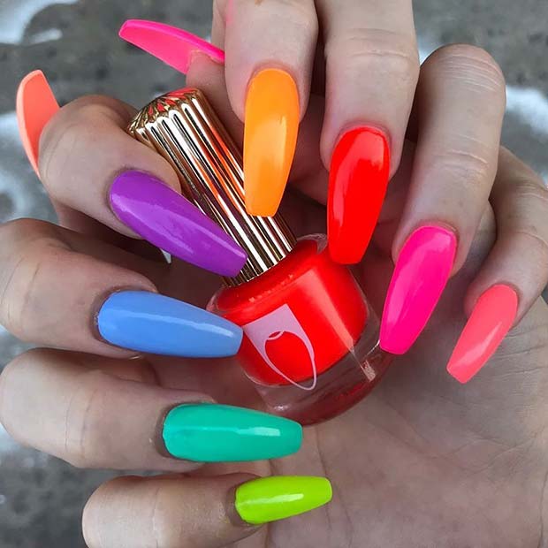 Ongles d'été vibrants