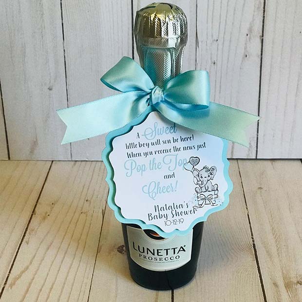 Cadeau de fête Prosecco créatif