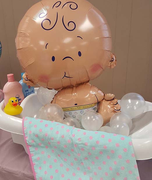 Idée de cadeau ou de décoration de ballon de douche de bébé