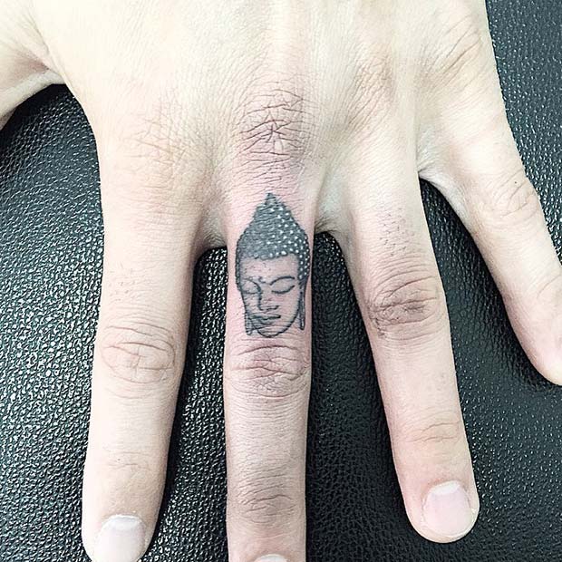 Conception de tatouage de bouddha spirituel