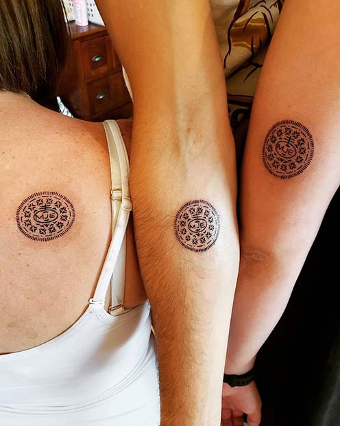 Idée de tatouage Oreo assortie