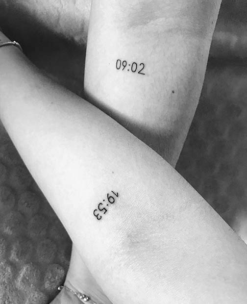 Idée de tatouage au moment de la naissance