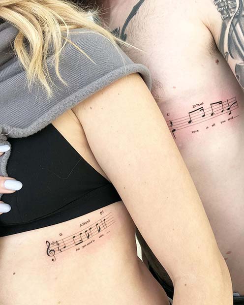 Idée de tatouage de chanson préférée