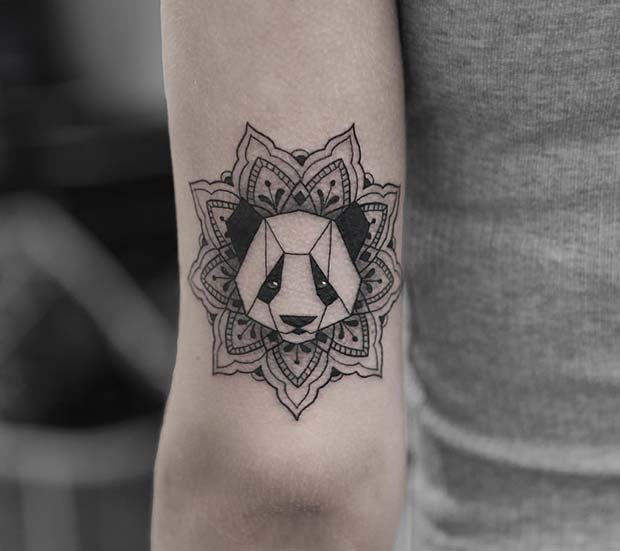 Μοναδική ιδέα για τατουάζ Panda