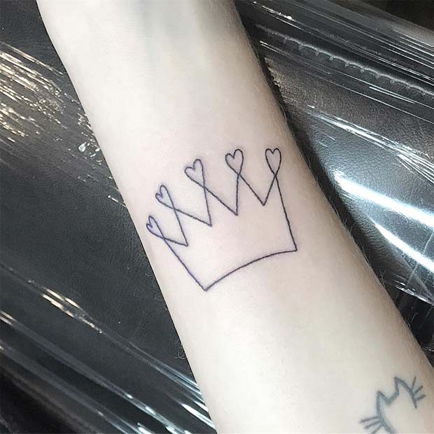 Pretty Heart Crown Design