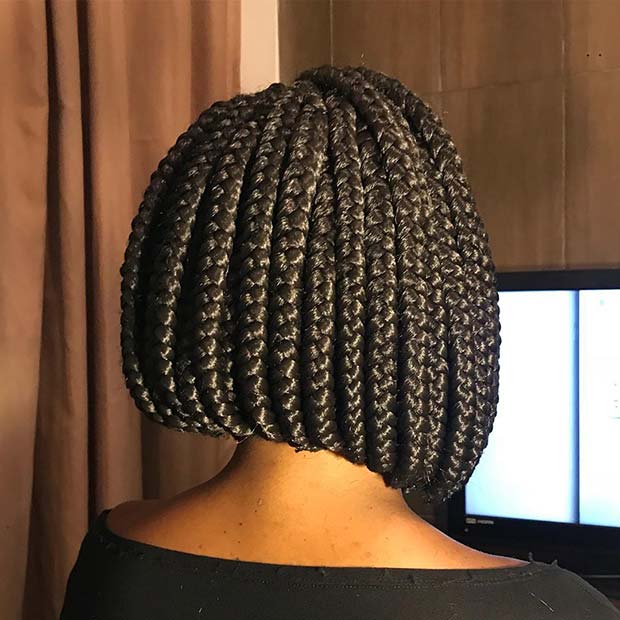 Élégant Box Braid Bob