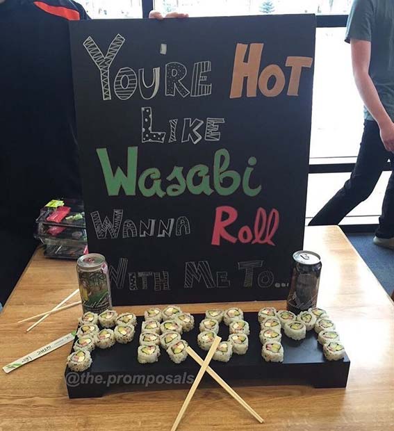 Proposition de sushi unique