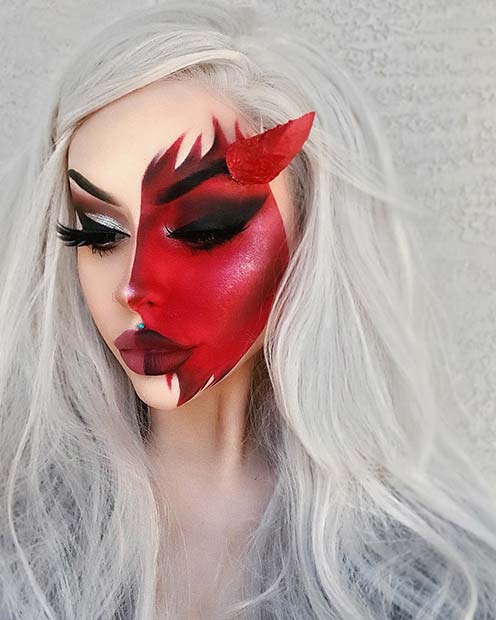 Maquillage Diable Fantaisie