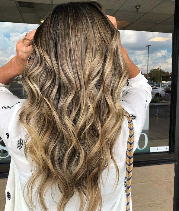 Belle idée de couleur de cheveux blond foncé