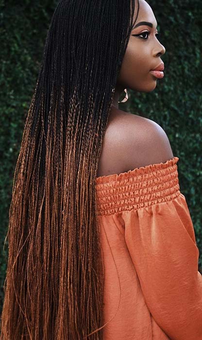 Ombre, מיקרו טוויסט צמות