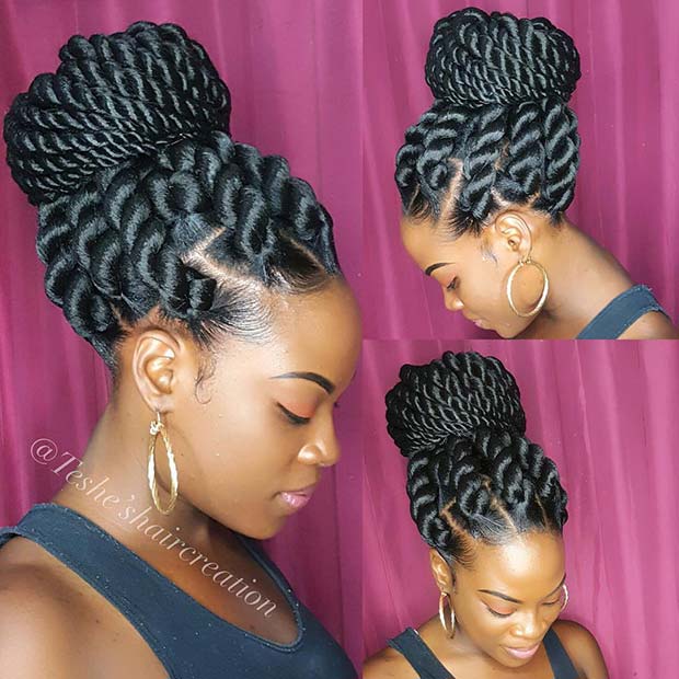 Jumbo Rope Twist Bun