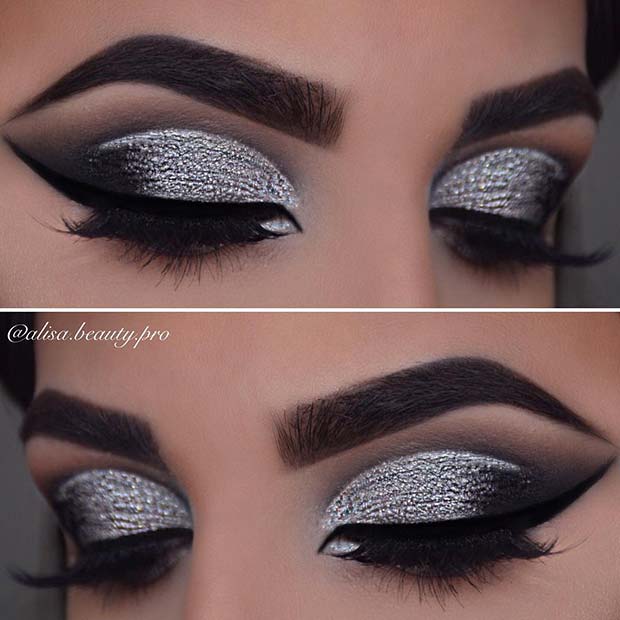 Ασημένια Smokey Eyes