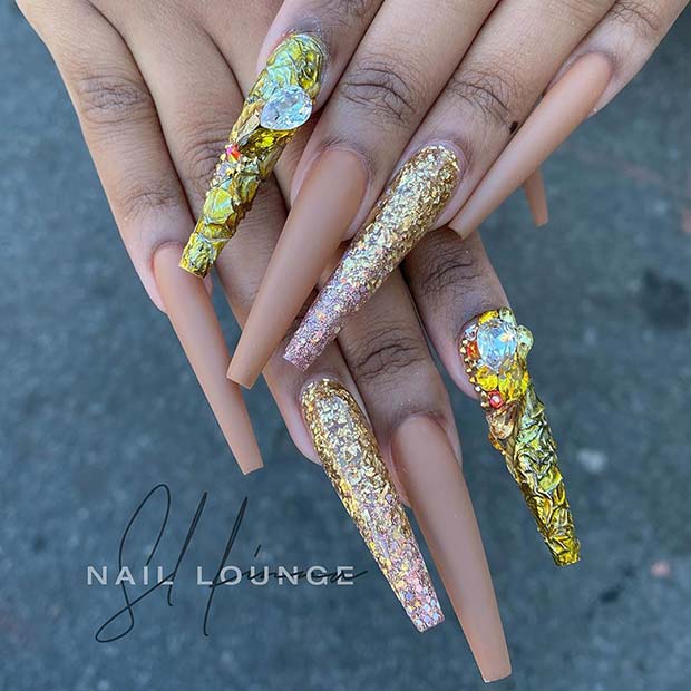 Ongles super longs avec Bling