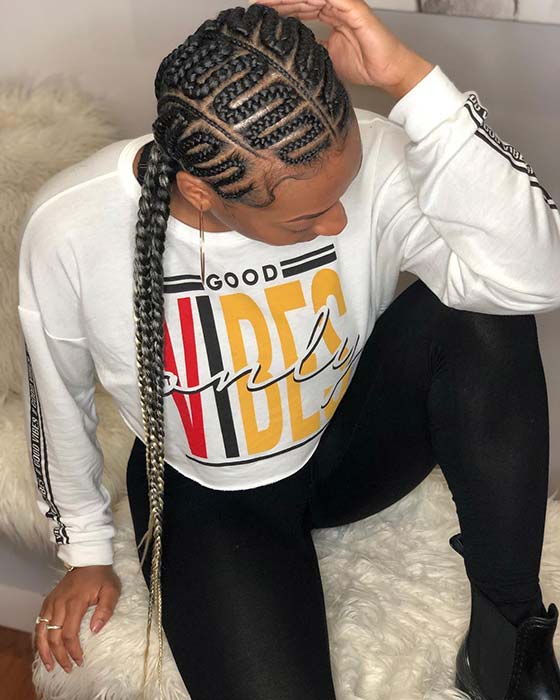 Trendsetting πλεξούδες Cornrow