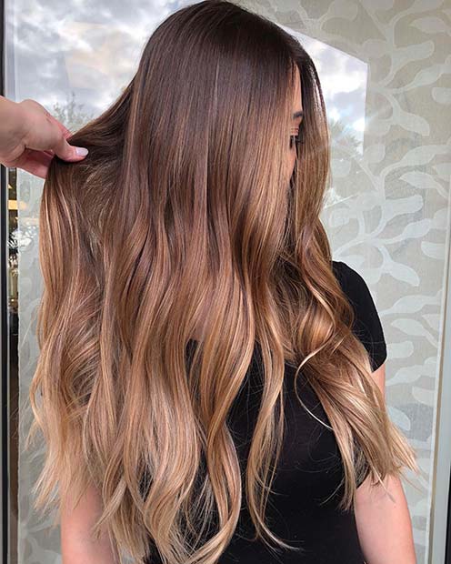 Belle idée de couleur de cheveux de balayage blond