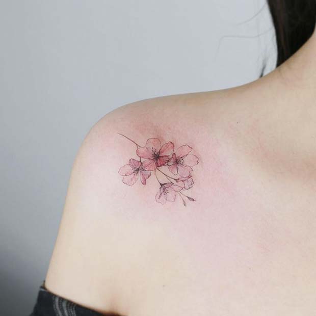 Tatouage Fleur Délicat