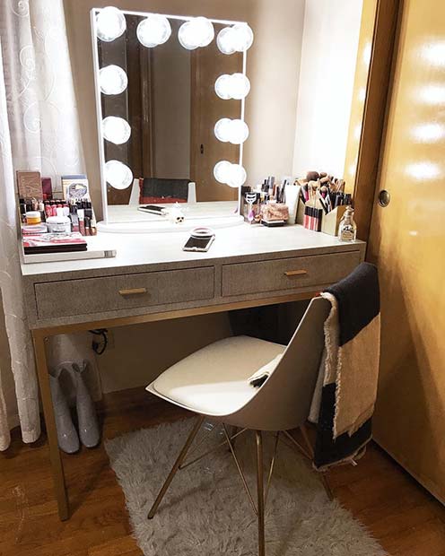 Big Light Vanity Mirror