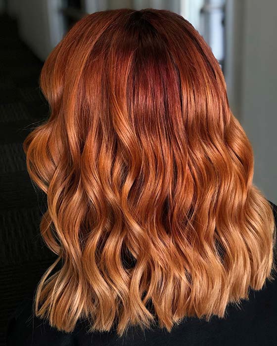 Cheveux Orange Chaud