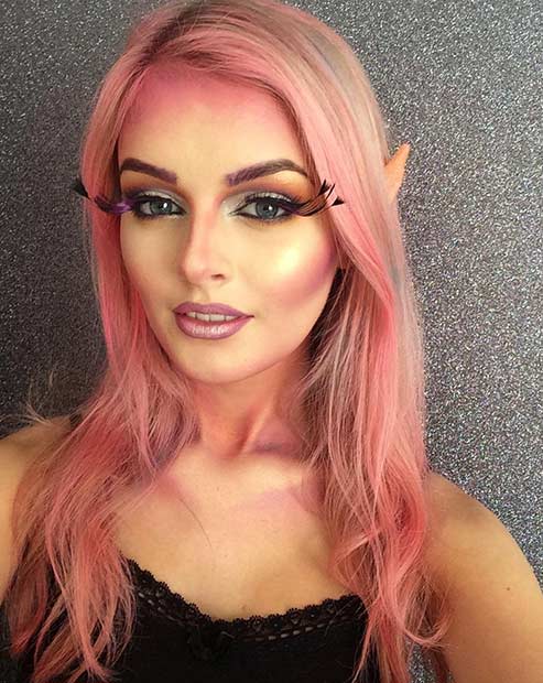Pretty Fairy Halloween Makeup Look