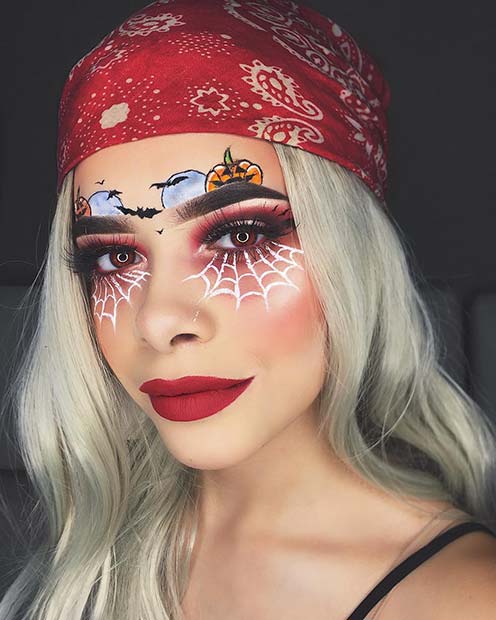 Maquillage Halloween unique et créatif