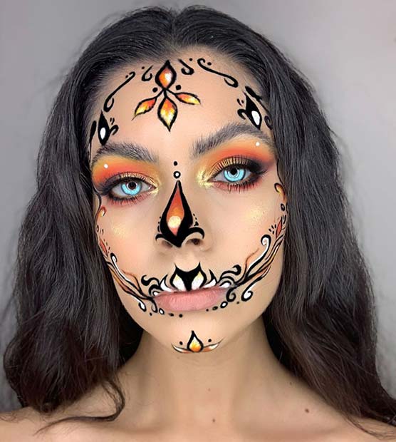 Fall Inspired Sugar Skull