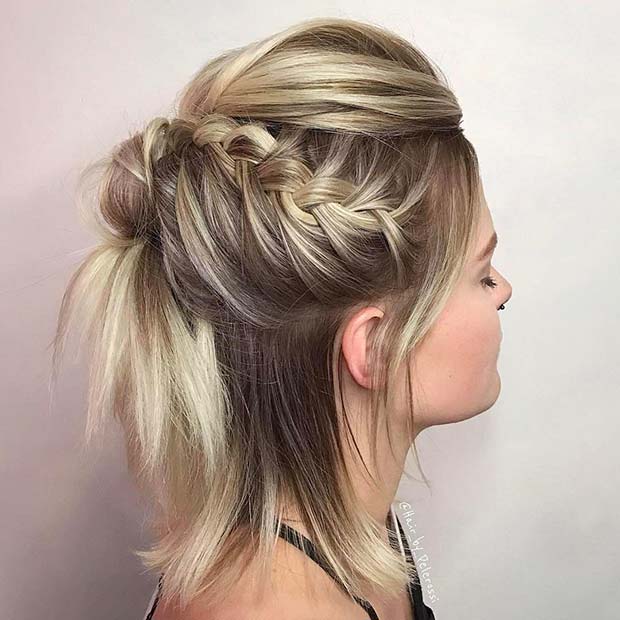 Coiffure tressée Edgy