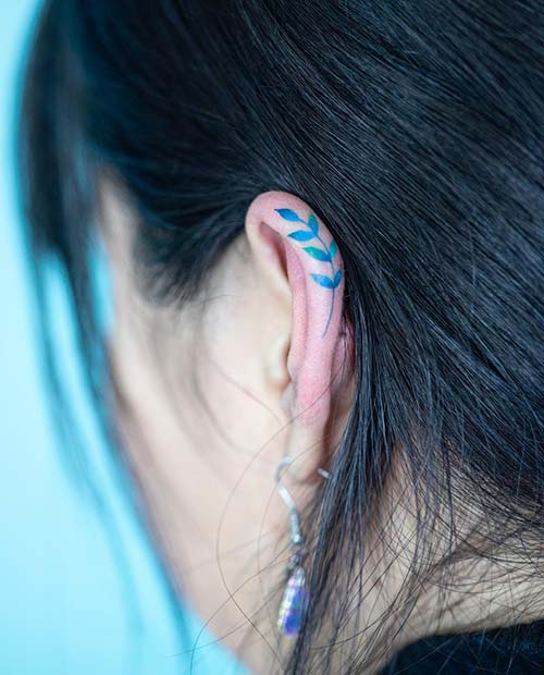 Μοναδικός σχεδιασμός τατουάζ αυτιών