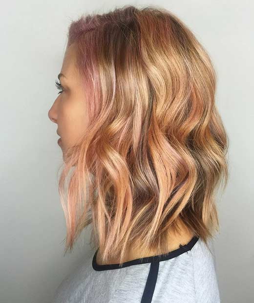 Peekaboo Rose Gold Highlights