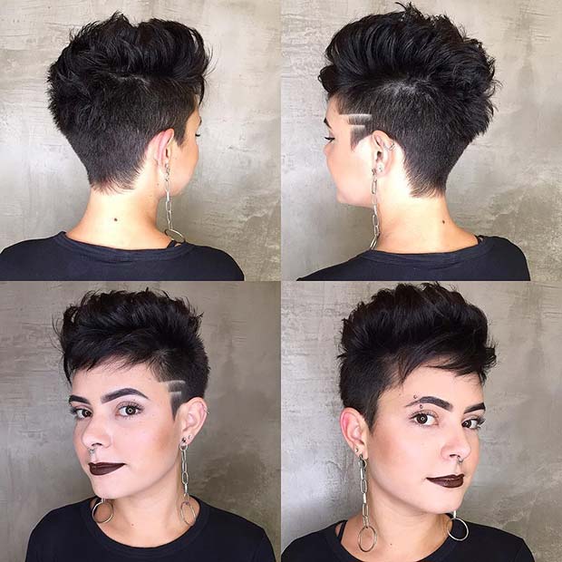 Edgy Short Haircut Idea για γυναίκες