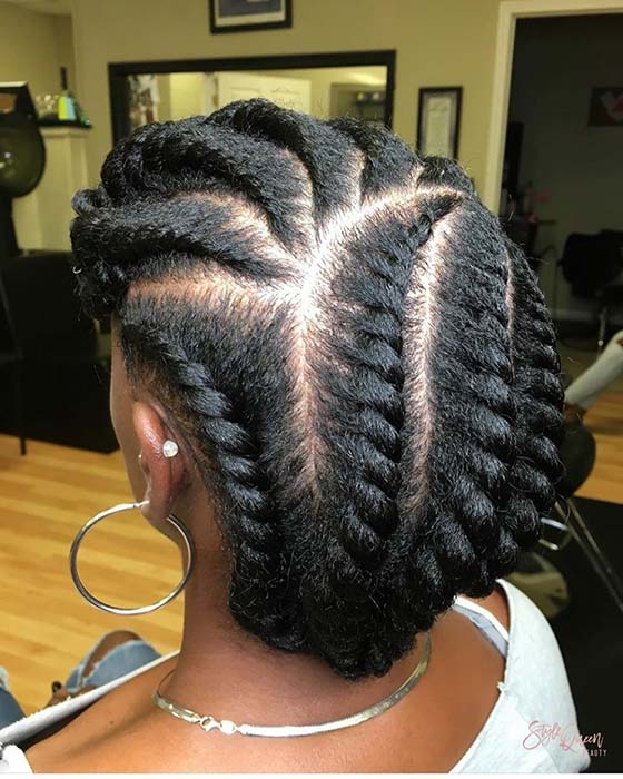 Natural Twists Updo Idea