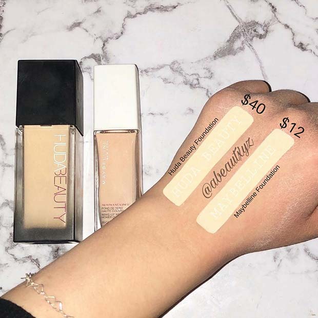 Huda Beauty Foundation Dupe