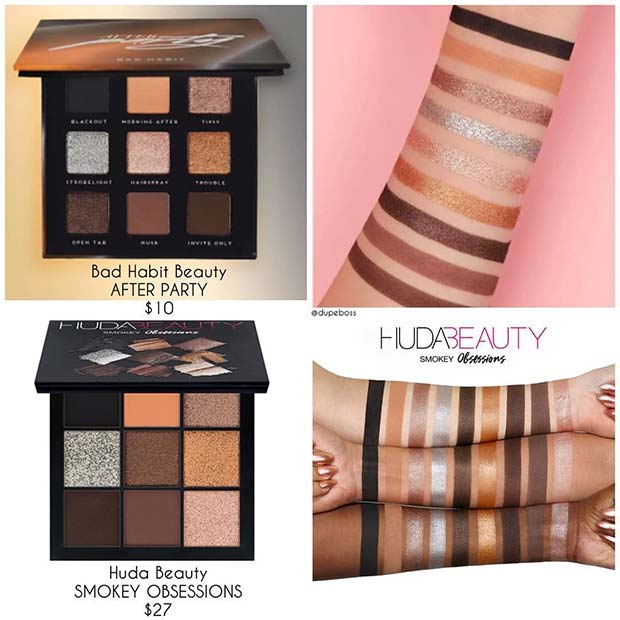 Huda Beauty Smokey Obsessions Palette Dupe