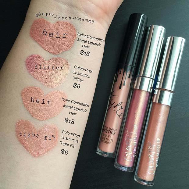 Kylie Cosmetics Héritier Dupe