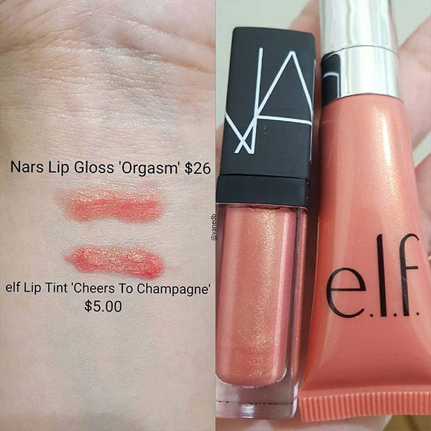 Nars Gloss Orgasm Dupe