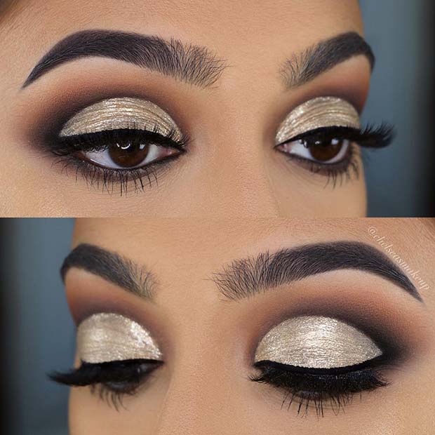 Εκπληκτικό μακιγιάζ Smokey και Gold Eye