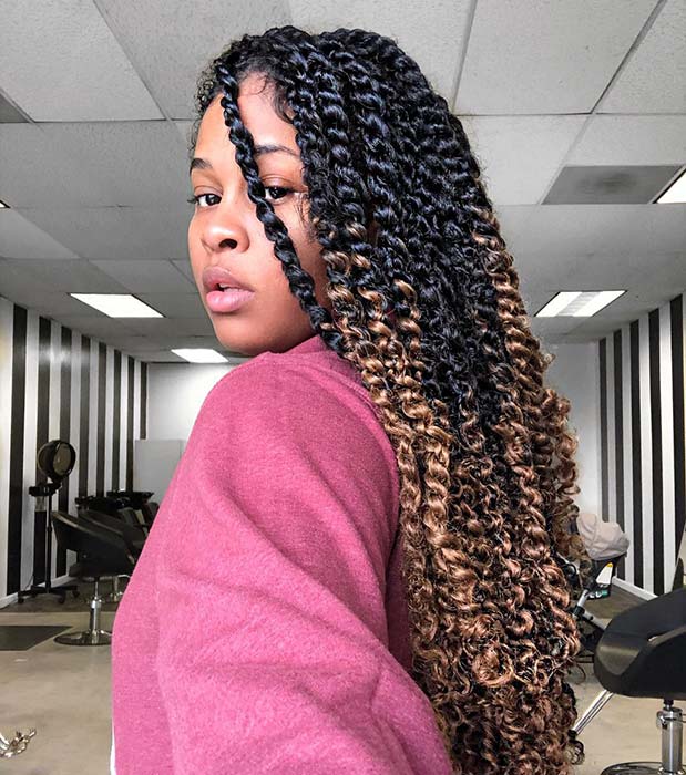 Ombre Passion Twists Cheveux