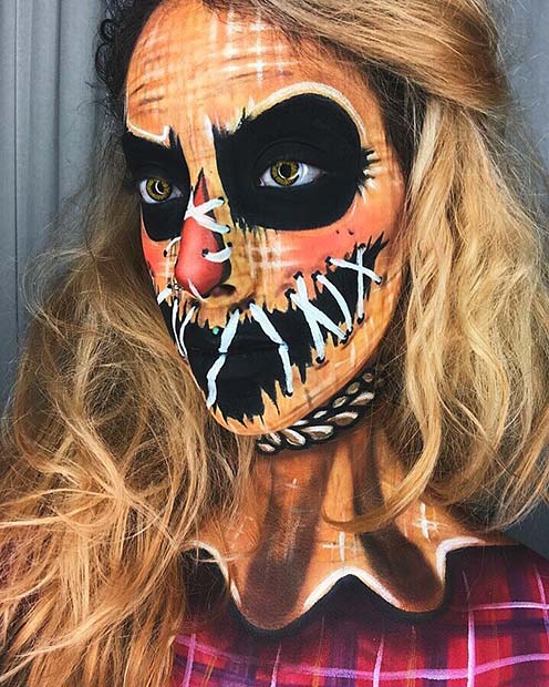 Scary Illusion Makeup Idea