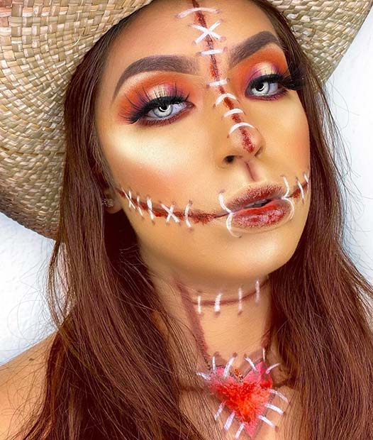 Maquillage épouvantail Bloody Stitches