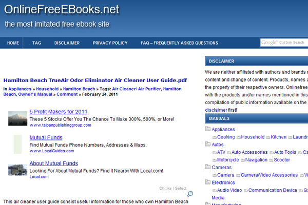 ספרים אלקטרוניים בחינם באינטרנט