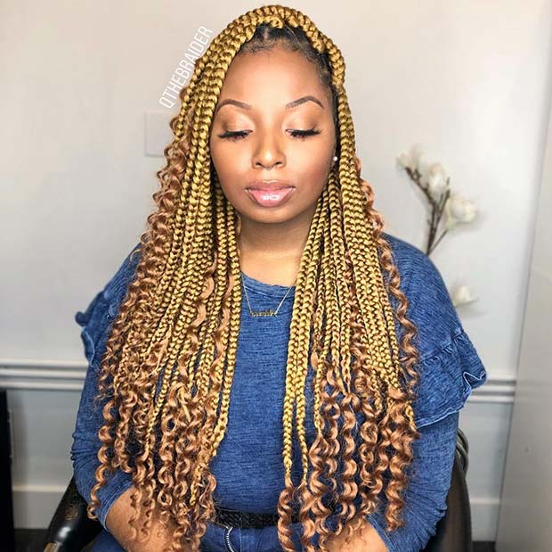 Tresses Blond Doré et Caramel