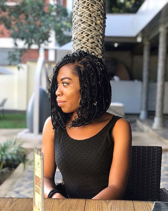 Goddess Box Braid Bob