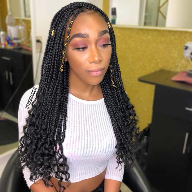 Accessorized Goddess Box Braids