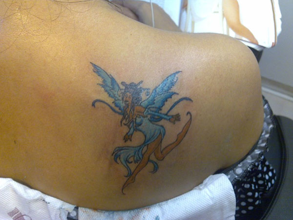 Tatouage Ange Bleu