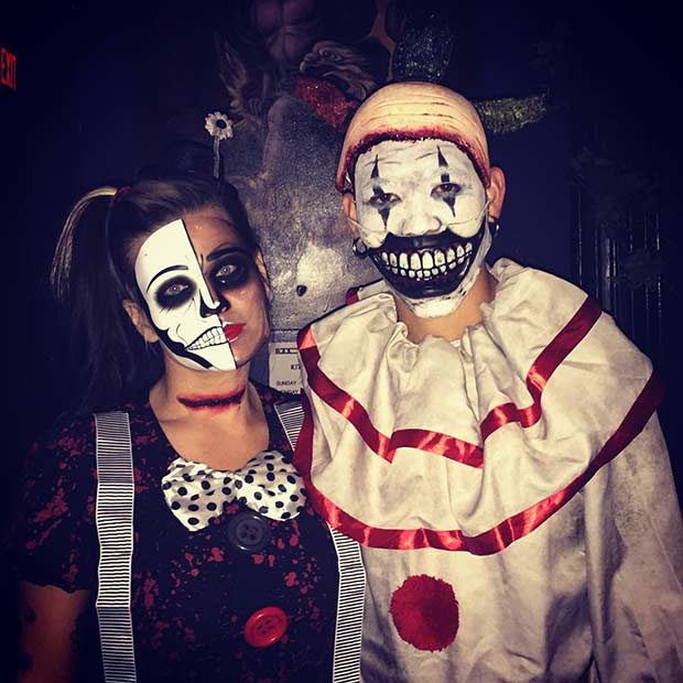 Idée de costume d'Halloween pour couple effrayant