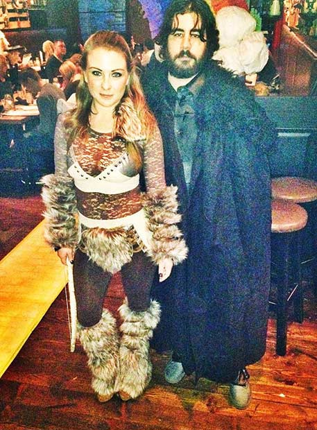 Déguisement d'Halloween en couple Jon Snow Ygritte GOT