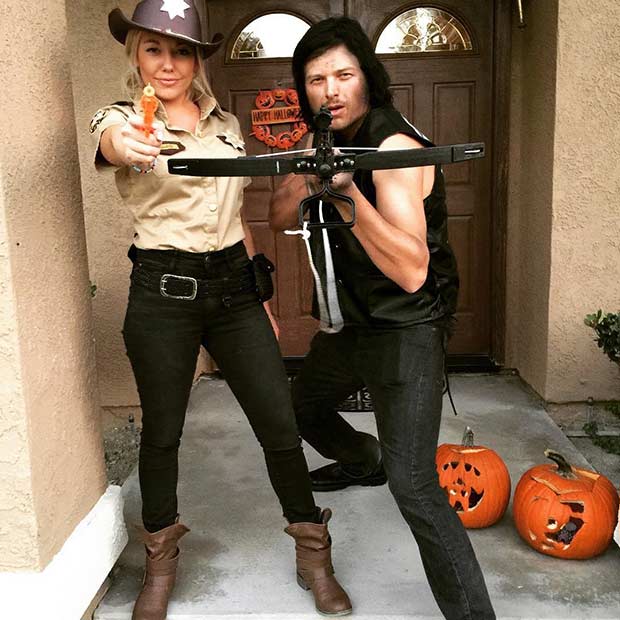 Déguisement d'Halloween Rick Daryl The Walking Dead Couple