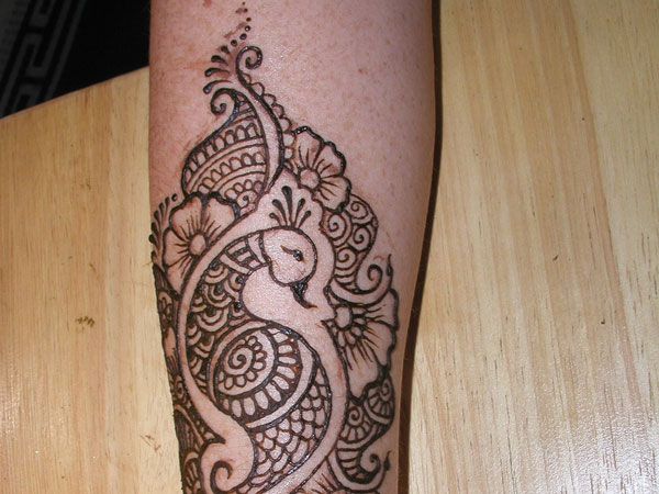 Henna Fantasy Peacock Design